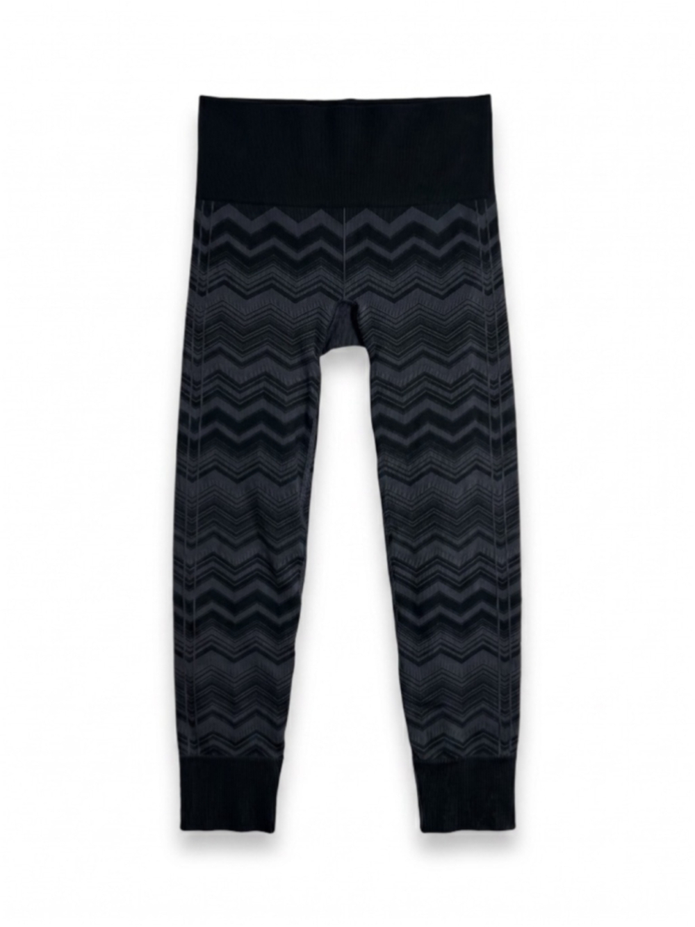 LULULEMON Ebb To Street Black and Grey Chevron Leggings, Sz 6